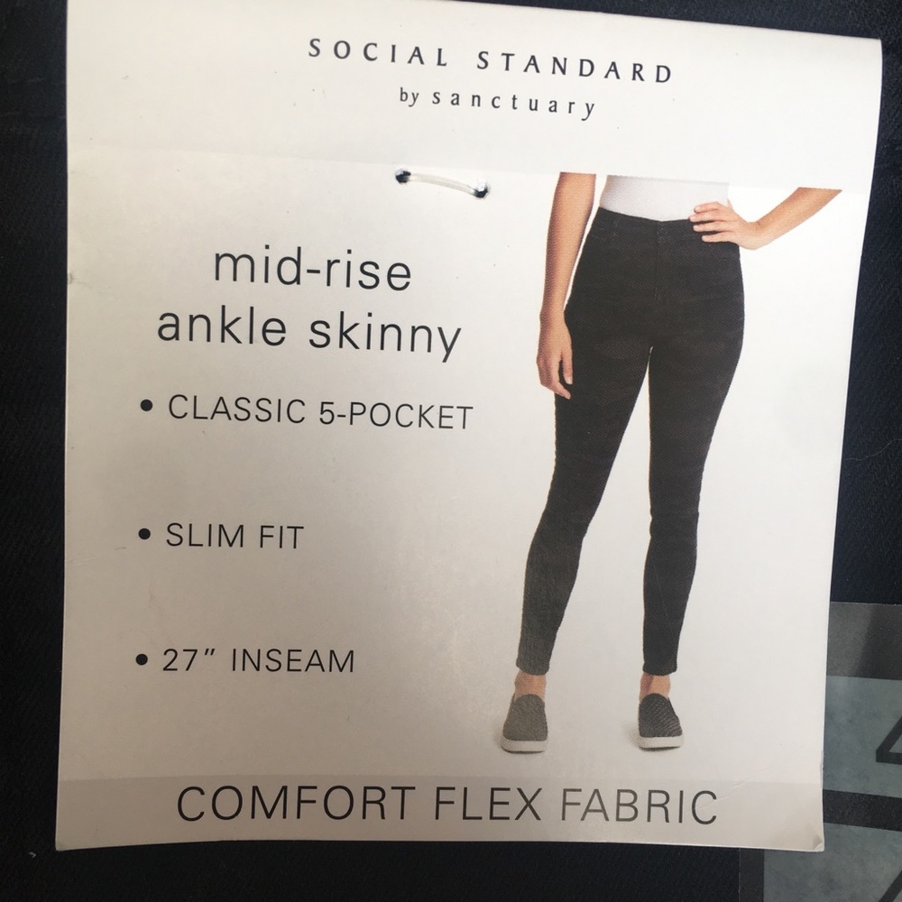 Social Standard by Sanctuary Skinny Ankle Jean Camo 4 - Picture 5 of 9